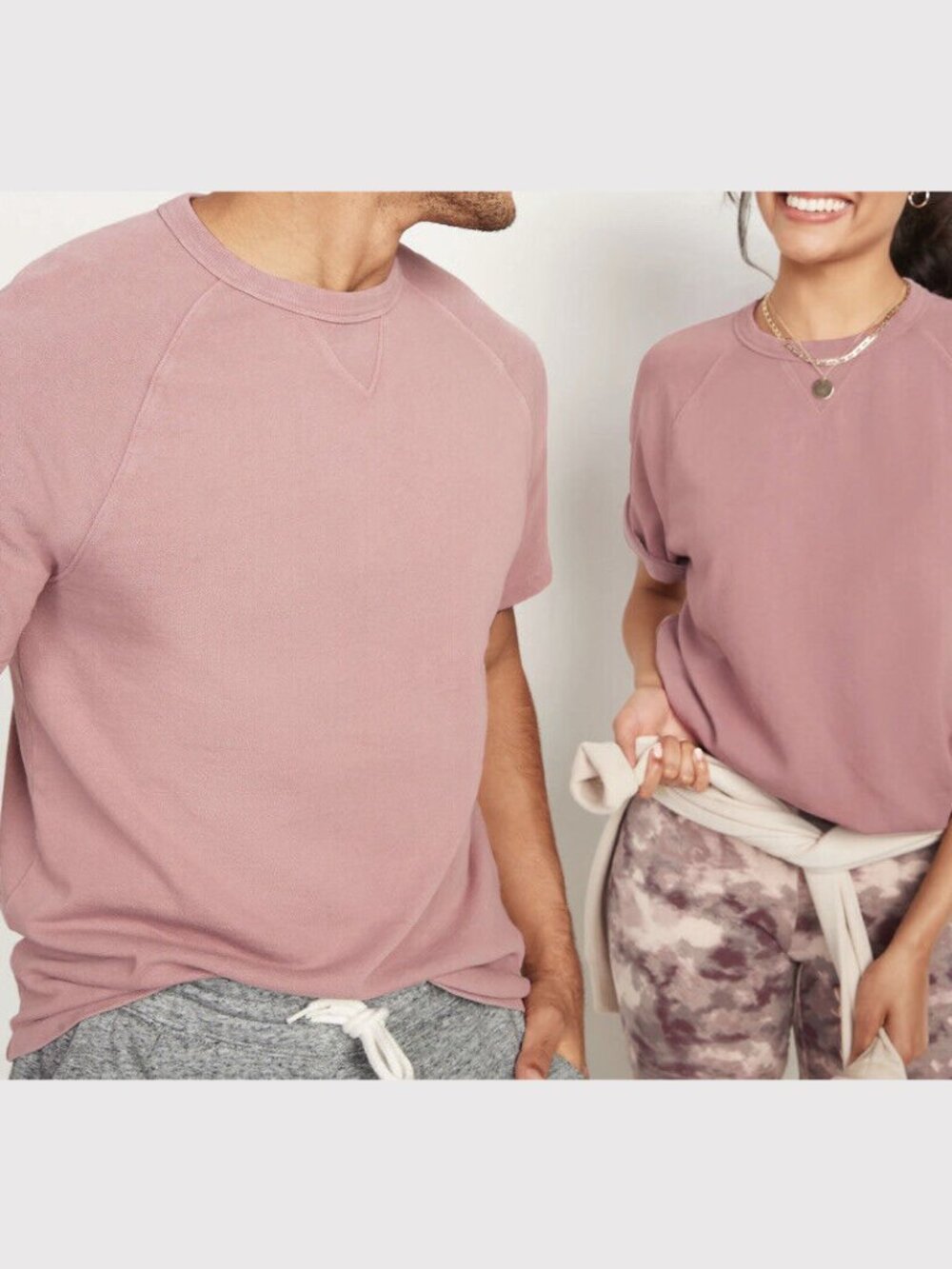 Old Navy Gender Neutral Classic French Terry Short Sleeve Sweatshirts